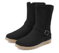Winterstiefel ELBSAND Gr. 36, schwarz Damen Schuhe Reißverschlussstiefeletten Boots,Winterstiefelette,Leder, wind- & wasserabweisende Tex-Membran (57716530-36)