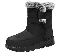 Winterstiefel für Damen, breite Passform, Stiefeletten für Damen, Kampfstiefel, Wanderschuhe, wasserdicht, Regenstiefel, warm, Schnee, flauschige Stiefel, rutschfest, leicht, Wanderschuhe,