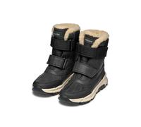 Winterstiefel GEOX "J FLEXYPER PLUS BOY", Damen, Gr. 40, schwarz, Synthetik, Textil, Schuhe Winterstiefel, Snowboots, Klettstiefel mit Warmfutter, Größenschablone zum Download (68182107-40) schwarz