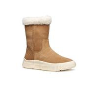 Winterstiefel GEOX "J LAQUINNY GIRL WPF", Damen, Gr. 36, braun (cognacfarben), Leder, Textil, Schuhe Winterstiefel, Winterboots, wasserabweisend, Größenschablone zum Download (17738549-36) cognacfarbe