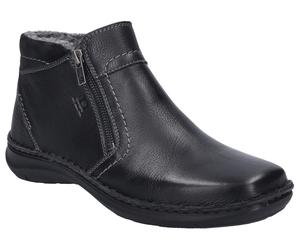 Winterstiefel JOSEF SEIBEL "New Anvers 04", Damen, Gr. 40, schwarz, Leder, Schuhe Winterstiefel, Winterschuh, Stiefel, Komfortschuh in Schuhweite K (extraweit) (99252823-40) schwarz