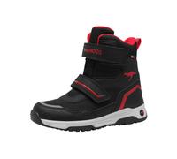 Winterstiefel KANGAROOS "K-MJ Camp V RTX", Damen, Gr. 29, blau (jet schwarz, fiery rot), Synthetik, Textil, Schuhe Winterstiefel, Snowboots, Winterboots, Winterschuhe, wasserdicht, gefüttert (92117544