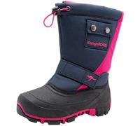 Winterstiefel KANGAROOS "Kanga-Bean II", Damen, Gr. 38, blau (navy, pink), Synthetik, Textil, Schuhe Winterstiefel, Snowboots, Winterboots, Winterschuhe, wasserabweisend (57828865-38) navy, pink