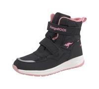 Winterstiefel KANGAROOS "KP-Nala V Roostex", Damen, Gr. 29, schwarz (schwarz, rosa), Synthetik, Textil, Schuhe Winterstiefel, Snowboots, Winterboots, Winterschuhe, wasserdicht mit Klettverschluss (742