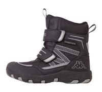 Winterstiefel KAPPA, Jungen, Gr. 27, schwarz (schwarz, grau), Synthetik, mehrfarbig, Schuhe Winterstiefel, wasserdicht, windabweisend und atmungsaktiv (99091017-27)