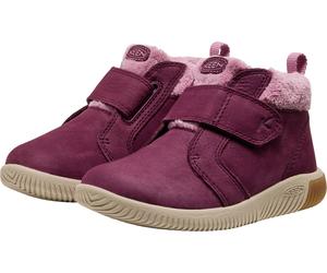 Winterstiefel KEEN "KNX MIDDIE", Damen, Gr. 25/26, lila (fig, lilas), Leder, Textil, Schuhe Winterstiefel, barfuß inspiriert,flexible flache Sohle (64720514-25) fig, lilas