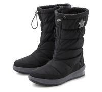 Winterstiefel LASCANA "Winterboots, Stiefelette, Schneestiefel", Damen, Gr. 38, schwarz, Obermaterial: 100% Textilmaterial. Decksohle: 100% Polyester. Futter: 100% Textilmaterial. Laufsohle: 100% Synt