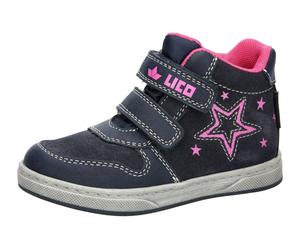 Winterstiefel LICO "Freizeitstiefel Zarina V", Kinder, Gr. 33, blau, Veloursleder, Schuhe Winterstiefel (56560869-33) blau