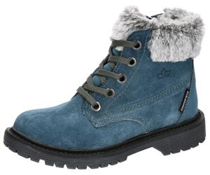 Winterstiefel LICO "Trendstiefel Asha", Mädchen, Gr. 33, blau, Veloursleder, Schuhe Winterstiefel (26061745-33) blau