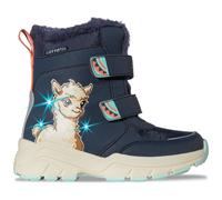 Winterstiefel LOTTO, Damen, Gr. 34, blau (navy, mint), Synthetik, mehrfarbig, Schuhe Winterstiefel, - mit blinkenden LEDs im Obermaterial (55261646-34) navy, mint