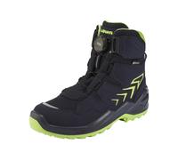 Winterstiefel LOWA "FIRO GORE-TEX HI JR", Damen, Gr. 33, blau (navy, limone), Synthetik, Textil, Schuhe Winterstiefel, Winterschuhe, Winterboots, wasserdicht, gefüttert, mit Drehverschluss (67563157-3