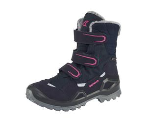 Winterstiefel LOWA "MILO EVO GORE-TEX HI JR", Damen, Gr. 36, bunt (navy, beere), Synthetik, Textil, Schuhe Winterstiefel, Winterschuhe, Winterboots, Snowboots, wasserdicht, gefüttert (36189346-36) nav