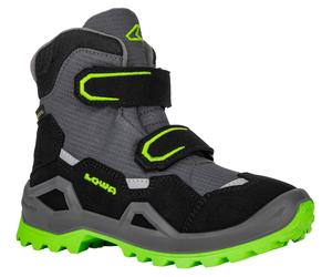 Winterstiefel LOWA "MILO EVO GORE-TEX MID JR", Damen, Gr. 39, grau (limone, grau), Synthetik, Textil, Schuhe Winterstiefel, Winterschuhe, Winterboots, Snowboots, wasserdicht, gefüttert (42850604-39) l