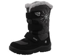 Winterstiefel LURCHI "Kiku SYMPATEX", Damen, Gr. 26, schwarz (schwarz, grau), Lederimitat, Textil, Schuhe Winterstiefel, Klettstiefel mit Glitzer, Größenschablone zum Download (95264846-26) schwarz, g