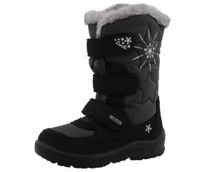 Winterstiefel LURCHI "Kiku SYMPATEX", Damen, Gr. 29, schwarz (schwarz, grau), Lederimitat, Textil, Schuhe Winterstiefel, Klettstiefel mit Glitzer, Größenschablone zum Download (95264846-29) schwarz, g
