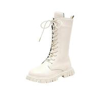 Winterstiefel Mädchen Schneestiefel Kinder Frauen Warme Gummi Wasserfeste Schuhe Herbstschuhe Stiefel Schneestiefel Große Größen Frühlings Und Herbststiefel Winterschuhe Boots Kinderschuhe 5#weiß 36