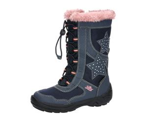 Winterstiefel Mädchen Schnellschnürsystem wasserdicht blau LICO Cathrin - Blau / 29