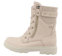 Winterstiefel MUSTANG SHOES "Monica", Mädchen, Gr. 37, beige, Lederimitat, Textil, Basic, Schuhe Winterstiefel, Stiefel, Boots mit Reißverschluss (36912423-37) beige