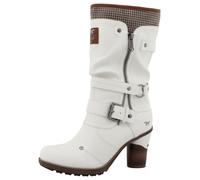 Winterstiefel MUSTANG SHOES "Palma", Damen, Gr. 36, wärmend, Normalschaft, weiß, Lederimitat, Textil, Schuhe Winterstiefel, Kurzstiefel, Winterstiefel mit wärmendem Textifutter (67465245-36) weiß