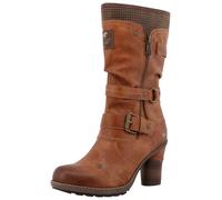 Winterstiefel MUSTANG SHOES "Palma", Damen, Gr. 41, wärmend, Normalschaft, braun, Lederimitat, Textil, used, Schuhe Winterstiefel, Kurzstiefel, Winterstiefel mit wärmendem Textifutter (41448050-41) br