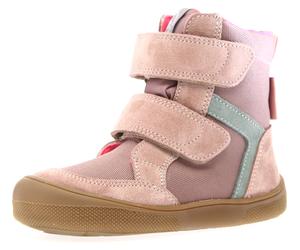 Winterstiefel NATURINO "BAREFOOT KODDAS VL", Damen, Gr. 27, rosa, Textil, Veloursleder, Schuhe Winterstiefel, Klettstiefel mit Wollfutter, Größenschablone zum Download (48885513-27) rosa