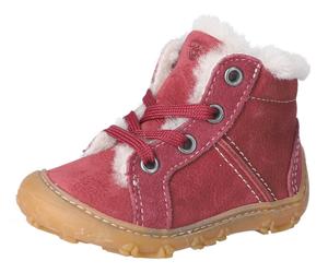 Winterstiefel PEPINO BY RICOSTA "Elia WMS: weit", Damen, Gr. 25, rot, Leder, Schuhe Winterstiefel, Lauflernschuh mit Warmfutter, Größenschablone zum Download (14905063-25) rot