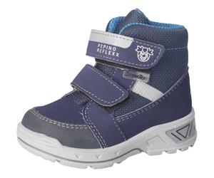 Winterstiefel PEPINO BY RICOSTA "Flo WMS: mittel", Damen, Gr. 22, blau (navy), Lederimitat, Textil, Schuhe Winterstiefel, Klettschuh mit Warmfutter, Größenschablone zum Download (26863129-22) navy