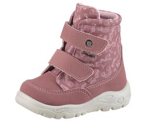 Winterstiefel PEPINO BY RICOSTA "Madlen WMS: mittel", Damen, Gr. 25, weiß (rosa, weiß), Lederimitat, Textil, Schuhe Winterstiefel, Klettstiefel mit Sympatex, Lauflernschuh, Größenschablone zum Downloa