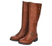 Winterstiefel REMONTE, Damen, Gr. 38, XL-Schaft, braun, Lederimitat, Schuhe Winterstiefel, Blockabsatz, Langschaftstiefel, Wechselfußbett, XL-Schaft, Topseller (12358618-38) braun