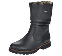 Winterstiefel REMONTE, Damen, Gr. 40, schwarz, Leder, unifarben, Schuhe Winterstiefel, Blockabsatz, Winterboots mit Falten am slouchy Schaft, schmale Form, Topseller (79519433-40) schwarz