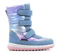 Winterstiefel RICHTER "Husky WMS: Weit", Mädchen, Gr. 26, blau (hellblau, rosa), Lederimitat, Textil, metallic, Schuhe Winterstiefel, Klettstiefel mit wasserdichtem Sympatex, Größenschablone zum Downl