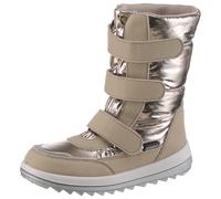 Winterstiefel RICHTER "Husky WMS: Weit", Mädchen, Gr. 26, bronze, Lederimitat, Textil, metallic, Schuhe Winterstiefel, Klettstiefel mit wasserdichtem Sympatex, Größenschablone zum Download (64376659-2