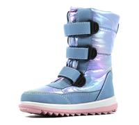 Winterstiefel RICHTER "Husky WMS: Weit", Mädchen, Gr. 35, bunt (hellblau, rosa), Lederimitat, Textil, metallic, Schuhe Winterstiefel, Klettstiefel mit wasserdichtem Sympatex, Größenschablone zum Downl