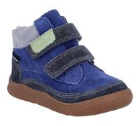 Winterstiefel RICHTER "Samy WMS: Mittel", Mädchen, Gr. 27, blau (grau, blau), Veloursleder, Schuhe Winterstiefel, Winterschuh mit WMS und Warmfutter, Größenschablone zum Download (67548026-27) grau, b