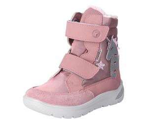 Winterstiefel RICOSTA "Annika WMS: normal", Damen, Gr. 31, rosa, Lederimitat, Nylon, Glitzer, Schuhe Winterstiefel, Blinkschuh mit Warmfutter, Größenschablone zum Download (72169860-31) rosa