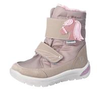 Winterstiefel RICOSTA "Garei WMS: normal", Mädchen, Gr. 25, rosa, Lederimitat, Nylon, Textil, Glitzer, animal-print, Schuhe Winterstiefel, Snowboots mit Sympatex, Größenschablone zum Download (6453633