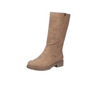 Winterstiefel RIEKER, Damen, Gr. 36, Normalschaft, beige, Lederimitat, used, Basic, Schuhe Winterstiefel, Langschaftstiefel mit Reißverschluss und RiekerTEX-Membrane (34935049-36) beige