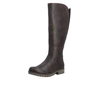 Winterstiefel RIEKER, Damen, Gr. 37, Varioschaft, braun (dunkelbraun), Lederimitat, Schuhe Winterstiefel, Langschaftstiefel, Winterstiefel im klassischen Look, TEX-Membran (83549767-37) dunkelbraun