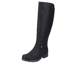 Winterstiefel RIEKER, Damen, Gr. 40, Normalschaft, schwarz, Lederimitat, unifarben, Schuhe Winterstiefel, Langschaftstiefel, Winterstiefel im klassischen Look, TEX-Membran (632975-40) schwarz