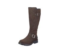 Winterstiefel RIEKER, Damen, Gr. 41, Normalschaft, braun (dunkelbraun), Schuhe Winterstiefel, Boots mit wasserabweisender riekerTEX-Membran (12626443-41) dunkelbraun