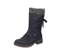 Winterstiefel RIEKER, Damen, Gr. 41, Warmfutter, schwarz, Lederimitat, Textil, Schuhe Winterstiefel, Winterboots, Profilsohle, Warmfutter, mit Rieker-TEX (94340602-41) schwarz