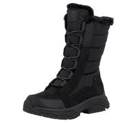 Winterstiefel RIEKER SPORT, Damen, Gr. 43, schwarz, Leder, Lederimitat, Textil, unifarben, Schuhe Winterstiefel, Snowboots, Winterboots mit wasserabweisender TEX-Membrane (38007456-43)