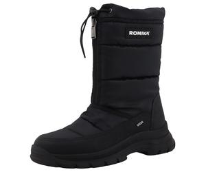 Winterstiefel ROMIKA, Damen, Gr. 38, schwarz, Lederimitat, Textil, unifarben, Schuhe Winterstiefel, Keilabsatz, Schlupfstiefel mit wasserabweisender ROMITEX-Membran (50589655-38) schwarz
