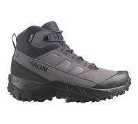 Winterstiefel SALOMON "CROSSTRAK WP W", Damen, Gr. 43, grau (nine iron, excalibur, phantom), Synthetik, Textil, Schuhe Winterstiefel, wasserdicht (52723201-43) nine iron, excalibur, phantom