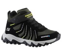 Winterstiefel SKECHERS "RUGGED RANGER-HYDRO SCOUT", Jungen, Gr. 33, bunt (schwarz, olivgrün), Lederimitat, Textil, Schuhe Winterstiefel, Trekkingschuh, Outdoorschuh, Schnürboots mit Fleece Futter (340