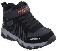 Winterstiefel SKECHERS "RUGGED RANGER-HYDRO SCOUT", Jungen, Gr. 33, schwarz (schwarz, rot), Lederimitat, Textil, Schuhe Winterstiefel, Trekkingschuh, Outdoorschuh, Schnürboots mit Fleece Futter (32093