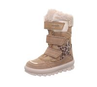 Winterstiefel SUPERFIT "FLAVIA, WMS: mittel", Damen, Gr. 29, beige (braun, beige), Leder, Textil, Veloursleder, Schuhe Winterstiefel, Snowboots mit wasserdichter GORE-TEX, Größenschablone zum Download