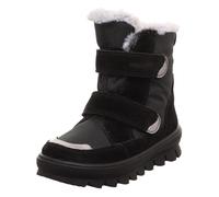 Winterstiefel SUPERFIT "FLAVIA WMS: Mittel", Jungen, Gr. 26, schwarz, Leder, Polyester, Veloursleder, Schuhe Winterstiefel, Stiefel mit wasserdichtem GORE TEX, Größenschablone zum Download (83039238-2