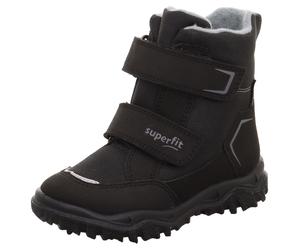 Winterstiefel SUPERFIT "HUSKY, WMS: mittel", Damen, Gr. 26, schwarz (schwarz, grau), Textil, Schuhe Winterstiefel, Snowboots mit wärmendem Textilfutter, Größenschablone zum Download (33526963-26) schw