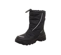 Winterstiefel SUPERFIT "SNOW MAX, WMS: weit", Damen, Gr. 35, schwarz, Lederimitat, Textil, Schuhe Winterstiefel, Snowboots mit reflektierenden Details, Größenschablone zum Download (98157339-35) schwa